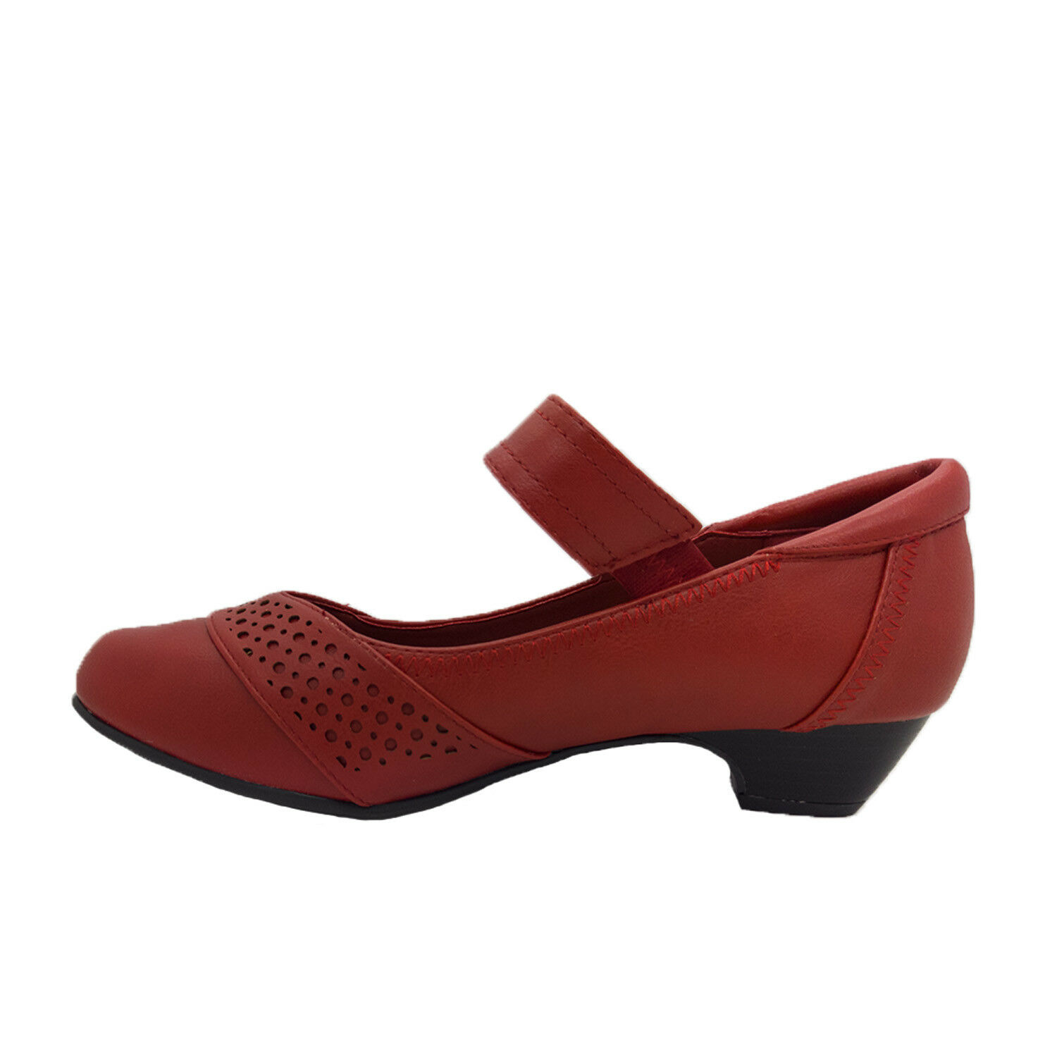 Ladies Shoes Step On Air Adele Mary Jane Heel Hook and Loop 3 Colours Size 6-11