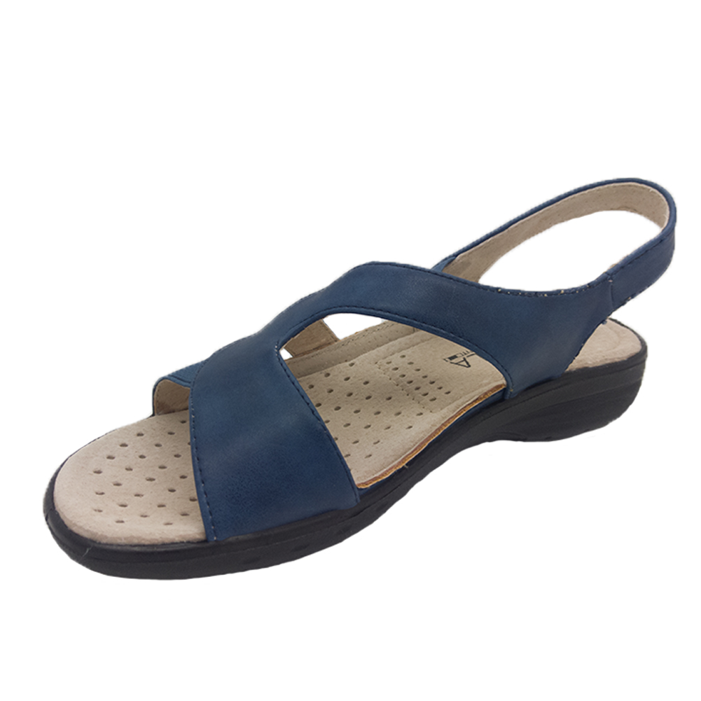 Ladies Shoes Lorella Alessia Slingback Comfort Sandal Elastic Strap | eBay