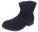 Girls Boots Grosby Jaylee Low Heel Zip Up Black Fashion Ankle Boot Size 10-2 