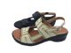 Ladies Sandals Borelli Wilma Black or Beige Removable Insole Leather Size 6-10 