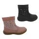Grosby Brandy Girls Boots Ankle Boot Zip Side Sparkle Insert Flat Sole