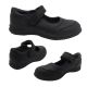 Girls Shoes Grosby Wattle Black Leather Mary Jane School Shoe NEW Sizes 10-3