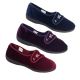 Panda Elsabet Ladies Slippers Adjustable Velvet Slipper Satin Lined