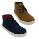 Boys Boots Minis Abe Tan or Navy Suede Look Lace up Ankle Boot Sizes 10-6 NEW