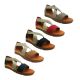 Bondi Harmony Ladies Shoes Sandals Flat sole Heel in Elastic Cross Over Comfy