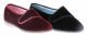 Ladies Slippers Grosby Lilian Hook and Loop Tab Navy Or Burgundy Size 5-11 New  