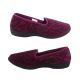 Ladies Slippers Panda Eriko Velour Rose Sparkle Print Satin Trim Slip On 