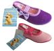 Girls Slippers Grosby Nikki Pink or Purple Ballet Style Slipper with Bow 4-12   