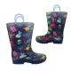 Jellies Alien Lights Toddler Little Boys Gumboots Pull on UFO Print LED Soles