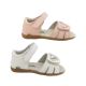 Girls Shoes Grosby Amelie Little Girls Leather Sandals Adjustable Back In