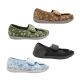 Homyped Anika Womens Slippers Open Toe Dual Adjustable Tab Wide Fit Flat Sole