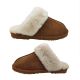 Buster Lambswool Scuffs Ladies Suede Upper Wool Lined Aussie Made
