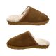 Mens Slippers Buster Lambswool Scuffs Aussie Made Suede Upper Wool Lined