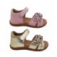 Grosby Azalea Little Girls Toddler Sandals Leather Adjustable Heel In Flower Detail Comfort Insole