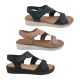 Bay Lane Banksia Ladies Sandals Summer Comfort Sole Adjustable Tab Open Style