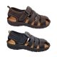 Audrino Rapelli Brian Mens Sandals Leather Casual Tab Adjust Closed Toe Light