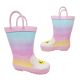 Clarks Play Girls Gumboots Pull On Water Resistant Wellies Cute Look