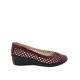 Bellissimo Claudia Ladies Shoes Dressy Shoe Slip On Wedge Light-Burgundy-6