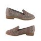 Jemma Damaris Ladies Shoes Leather Slip on 2-Tone Punchout Casual Loafer