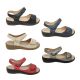 LeBonne DeeDee Ladies Sandals Slingback Adjustable Comfort Wedge Sole Snake Trim