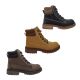 Grosby Dusty B Boys Boots Lace Up Side Zip Work Boot Style Padded Ankle