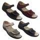 Ladies Shoes Lorella Kiara Bunion Comfort Sandals Adjustable Stretch Panels