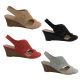 Ladies Shoes Step On Air Nikki Wedge Dressy Slingback 4 colours Size 6-11 New