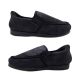 HomyPed Clip-In Mens Slippers Stepin back Double Elastic Soft Fabric Upper Black