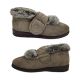 Panda Emee Ladies Slippers Boot Cosy Furry Trim Lining Single Wide Strap 