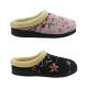 Panda Endy Ladies Slippers Embroidered Slip on Mule Slipper Soft Lined Comfy