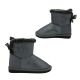 Bellissimo Fancy Little Girls Fluffy Slipper Boot Pull on Glittery Furry Trim