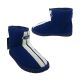 Mens Ford Slipper Ankle Boot Style Faux Fur Lined Blue White Stripe Size S-XL