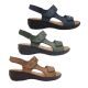 Natural Comfort Genesis Ladies Sandals Leather Adjustable Wedge Sole Light 