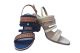 Ladies No Shoes Mary K Denim or Blush Boho Sandals Heels Shoe Tassel Detail 5-10