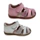 Surefit Jodie2 Girls Shoes Leather Sandals Covered Toe Adjustable Heel In Support