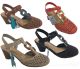 Ladies Shoes SOA Blonde Black Coral Tan Bone Multi Covered Toe Size 6-10 Sandals