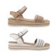 Grosby Layla Girls Youth Sandals Braided Top Ankle Buckle Slingback Platform Sole
