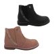 Girls Shoes Miss Sachi Marley Boots Leather Ankle Length Zip side Elastic 