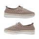 Bay Lane Mercury Ladies Shoes Leather Casuals Punch Out Multi Fit Insole Zip-up