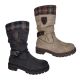 Step on Air Michelle Ladies Boots Mid length Zip Side Padded Plaid top Lined