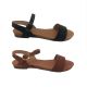 Bellissimo New Clutch Ladies Sandals Summer Casual Flat Sole Ankle Buckle