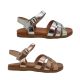 Bellissimo Pixie Girls Shoes Sandals Crossover Straps Buckle Adjust Flat Sole