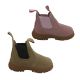 Grosby Ranch Suede Toddler Kids Boots Leather Upper Pull on Tabs Elastic Panels