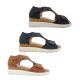 Step On Air Rypen Ladies Shoes Sandals Dressy Summer Wedge Sole Adjust Tabs Heel In