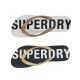 Womens Superdry Code Essential Flip Flop Slip on Thongs Metallic Straps Flat Sole