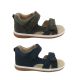 Grosby Skyler Little Boys Sandals Summer Shoes Dual Hook And Loop Heel In 