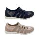 Step On Air Sonya Ladies Shoes Zip Top Elastic Flat Casual Comfort