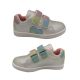 Grosby Sprinkle Girls Shoes Casual Sneaker Hook and Loop Glitter Straps