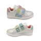 Grosby Sprinkle Girls Shoes Casual Sneaker Hook and Loop Glitter Straps
