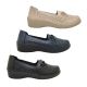 LeBonne Suzy Ladies Shoes Slip on Casual Wedge Sole Punch Out Pattern